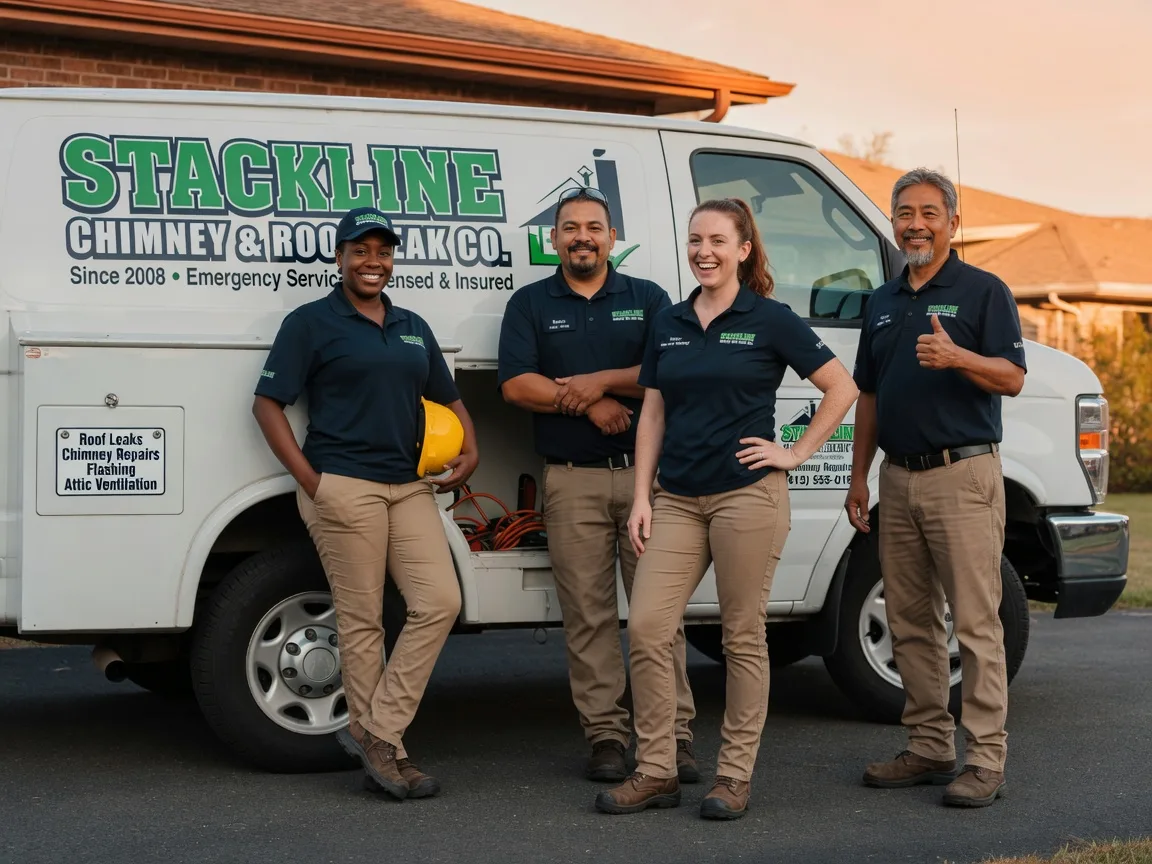 Chimney flashing repair company in Kinta, OK
